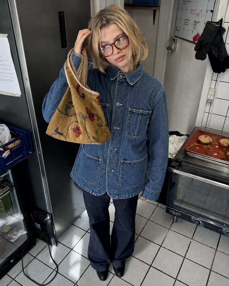 Chore Jacket Denim fitted Y2K, foto 3