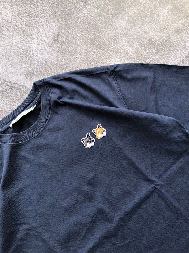 Tshirt Maison Kitsune Paris Double Fox Head Patch, foto 4