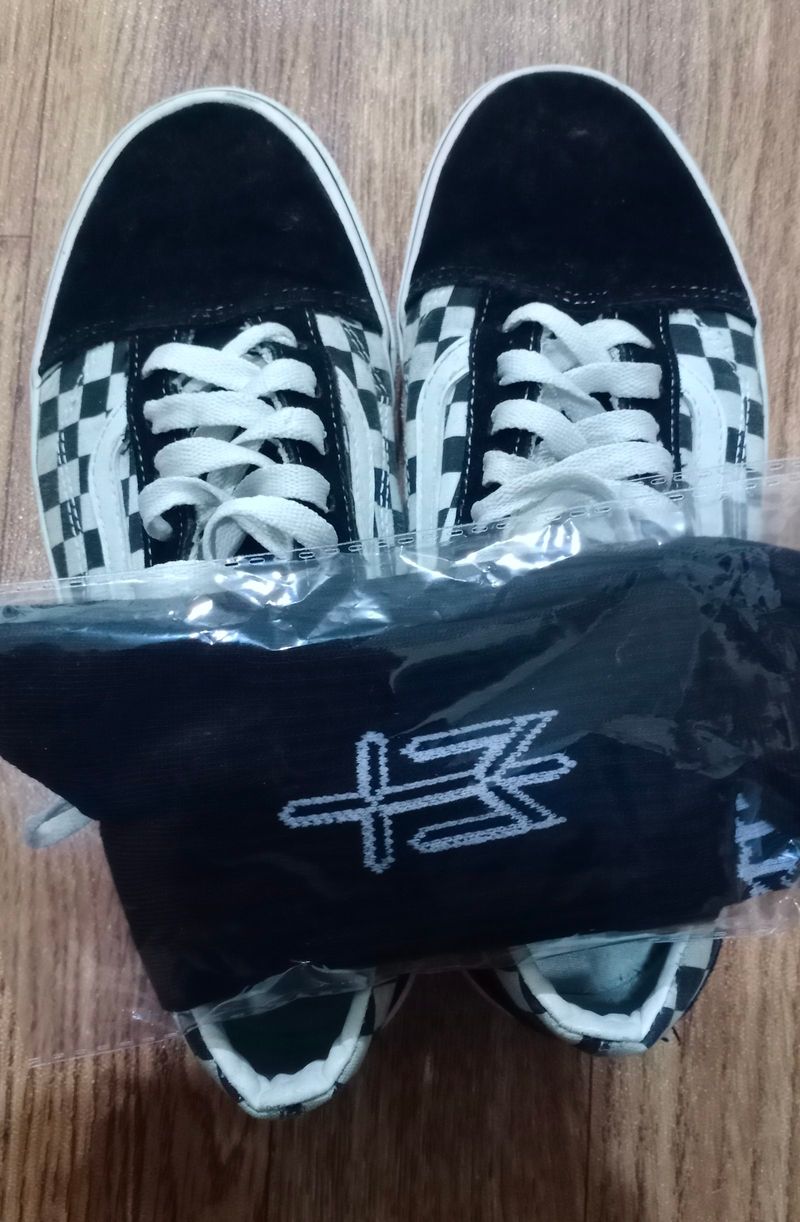 Vans checkerboard OS free kaos kaki, foto 2