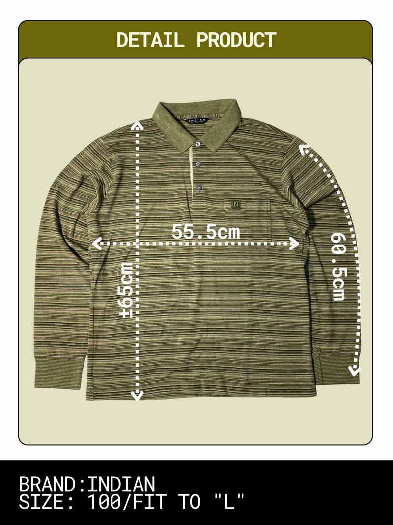 Polo Shirt Stripe Vintage, foto 2