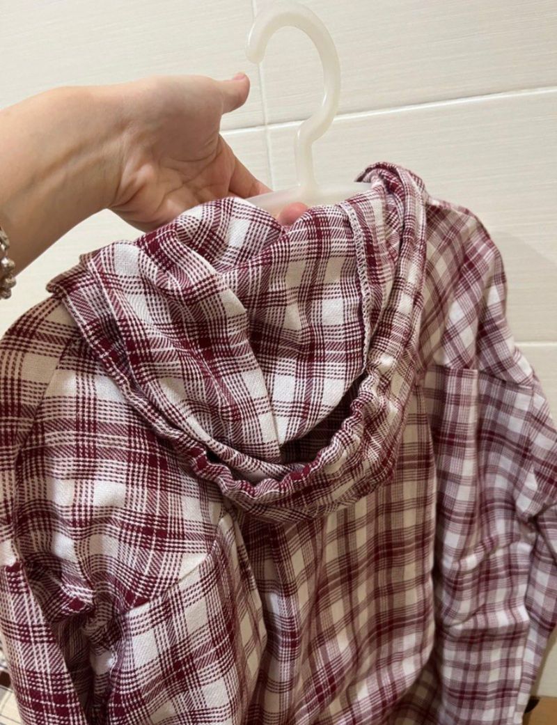 Plaid Hoodie Shirt, foto 2