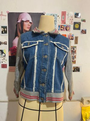 vintage 90s fitted denim jacket