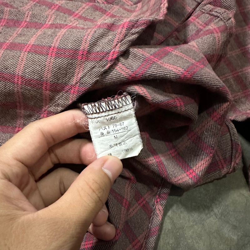 BACK NUMBER WESTERN PLAID FLANNEL SHIRT SNAP BUTTON, foto 10