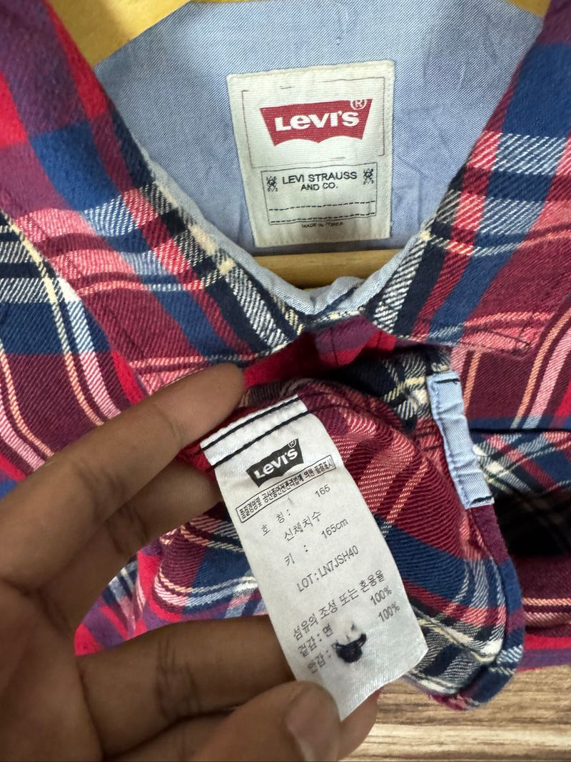 levi’s flannel shirt #JLFL31, foto 5