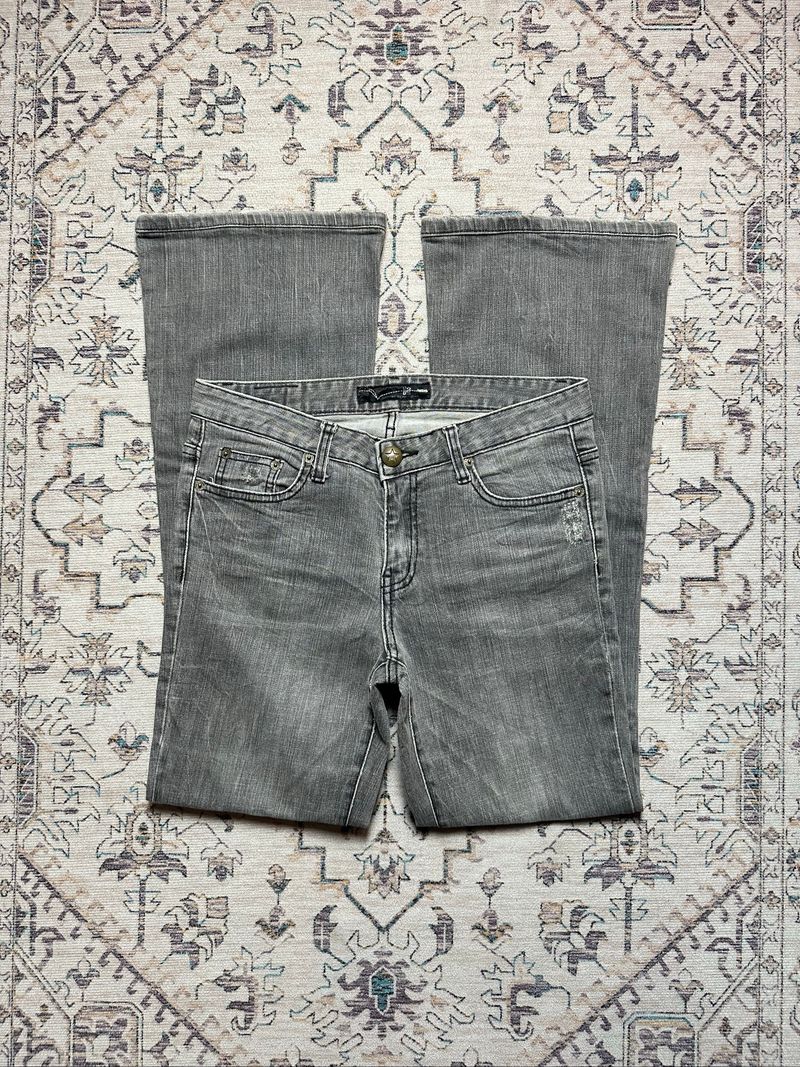 U2 Greywashed lowrise flare jeans, foto 3
