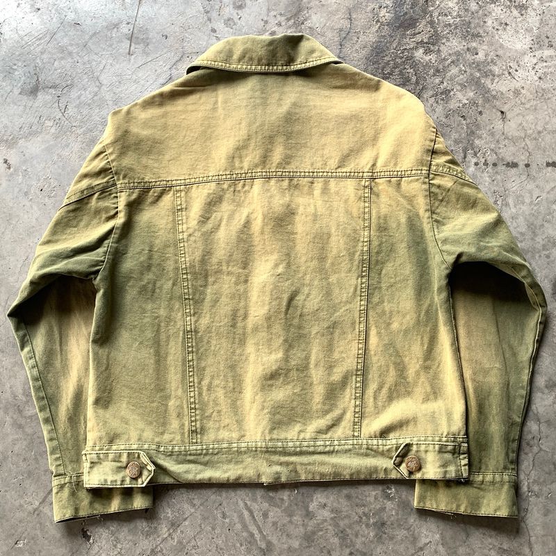 Sun Faded and Trashed Olive Type III Jacket, foto 2