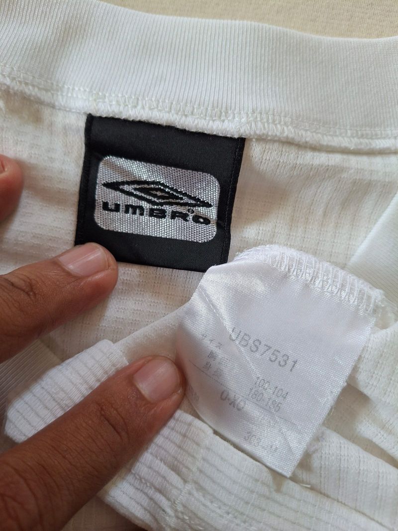 JERSEY UMBRO WHITE BIG LOGO ORIGINAL 100%, foto 3
