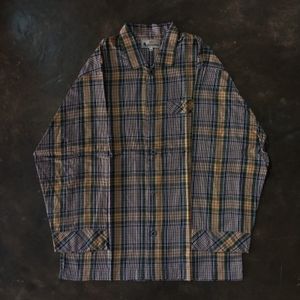 Aquascutum Long Shirt Iconic Pattern not barbour burberrys
