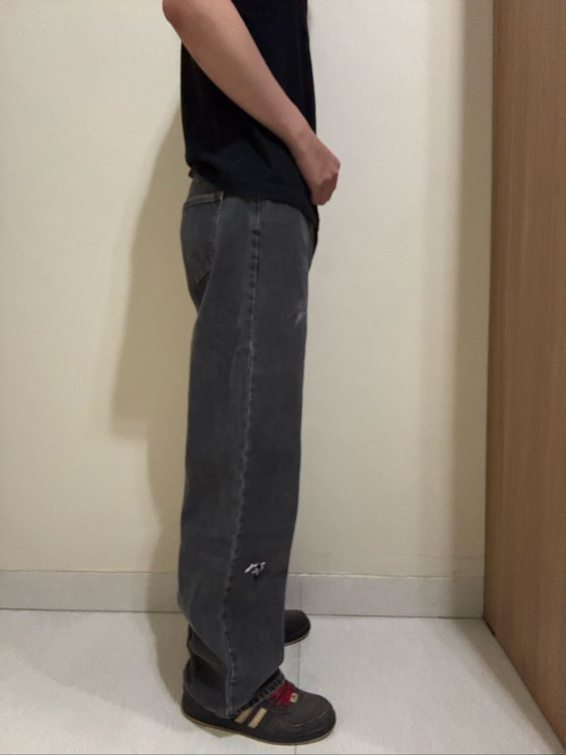 S-BIN JEANS baggy grey jeans, foto 2