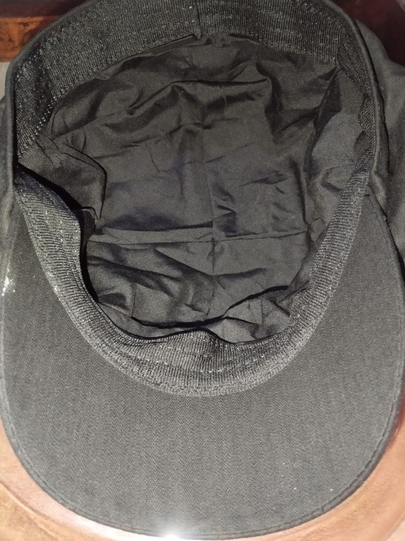 Black Cotton Newsboy Cap, foto 5