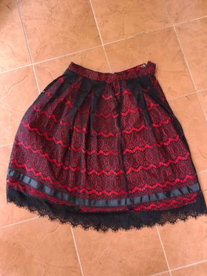 Black laces and red skirt rok renda hitam grunge goth punk