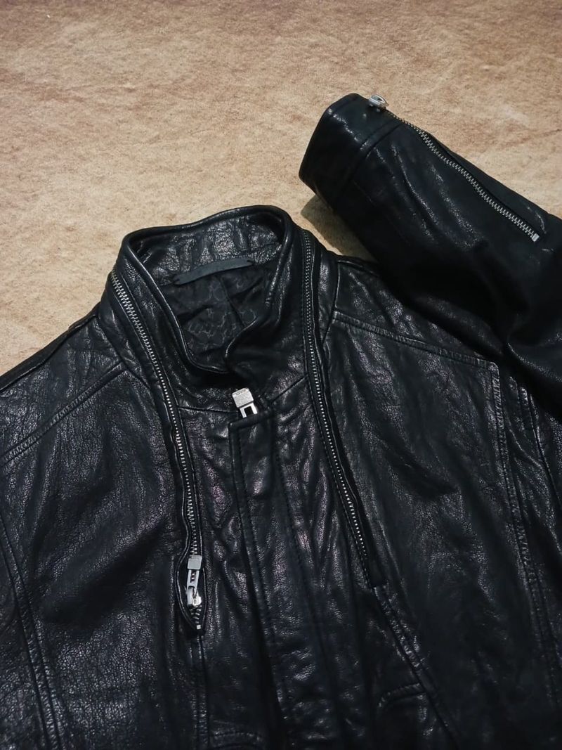 ZIOTELLO LEATHER JAKET SECOND ORIGINAL, foto 2