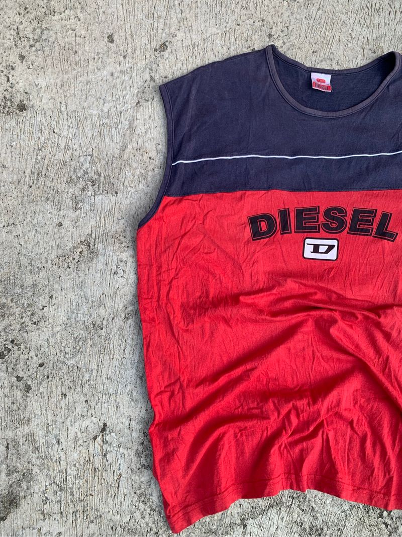 Item(s) : 2000s  Diesel Tank Top Y2k Style Medium Logo, foto 3