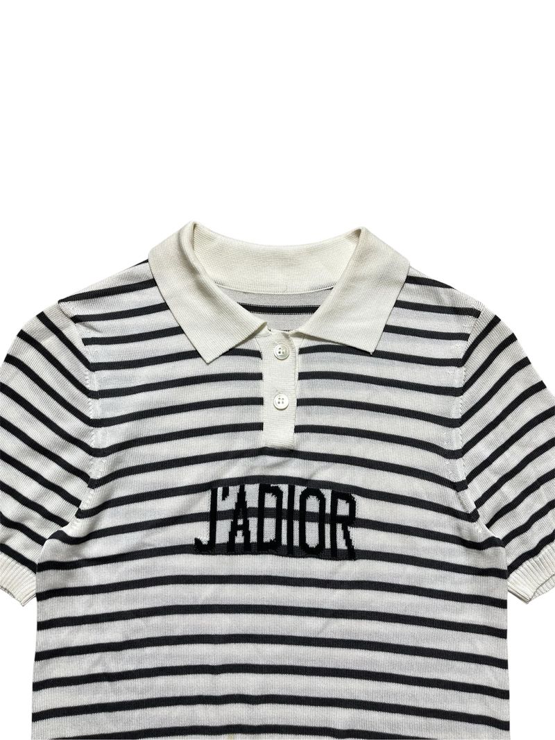 Dior J’ADIOR Striped Knit Poloshirt, foto 4