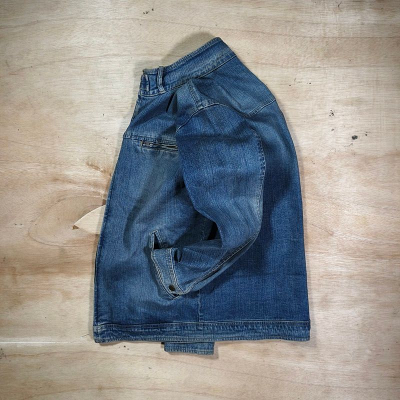 Unknow Brand Zip-up Moto Denim Jacket, foto 10