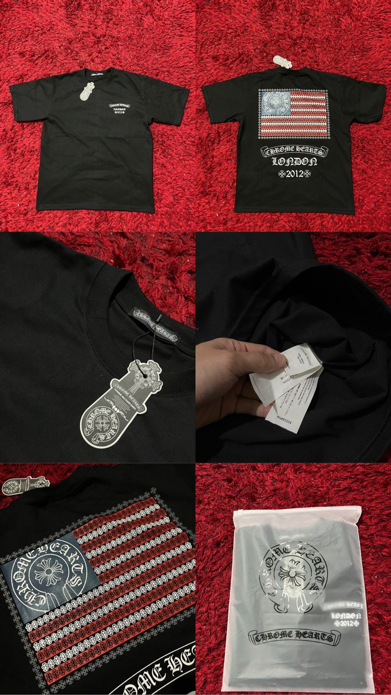 chrome hearts tshirt flag size S euro/us, foto 9