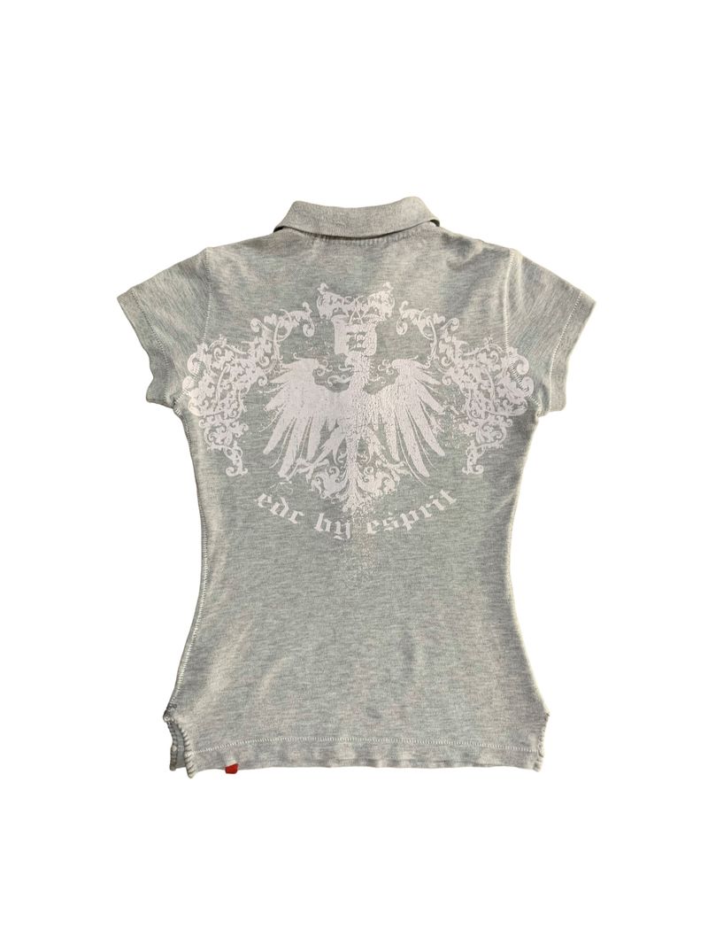 polo tee y2k by esprit with heraldic graphic, foto 2