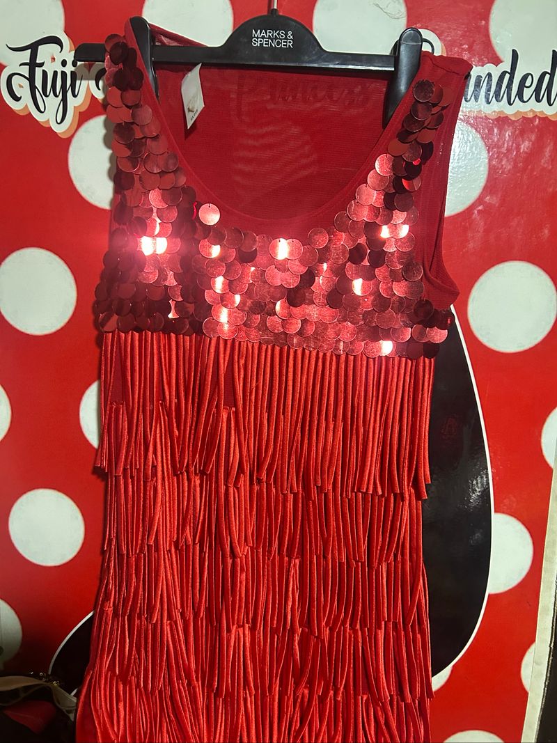 baju sequin rumbai ld 100, foto 2
