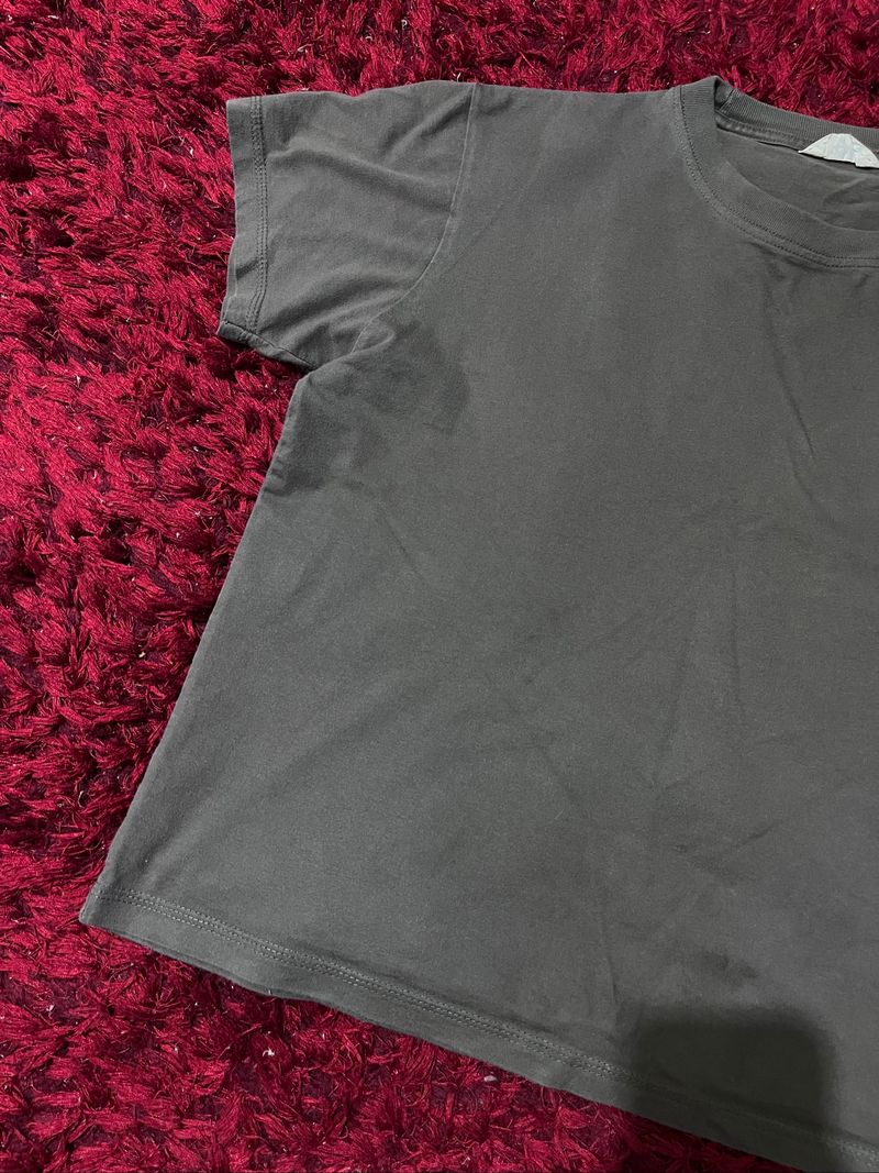 fitted tee basic grey size M, foto 3