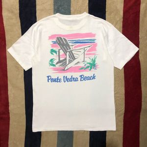 Vintage 90s Oneita Single-Stitch Ponte Vedra Beach T Shirt