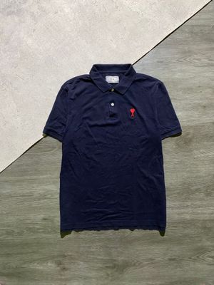 Polo Shirt Ami Paris Dark Navy