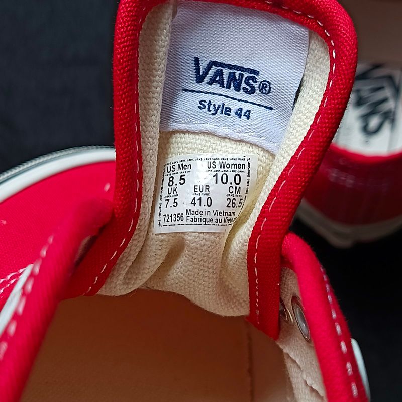 Vans Authentic 44 DX Anaheim Factory Red Chilli, foto 6