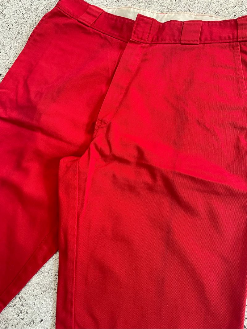 Work pants shorts dickies style pointer brand red y2k baggy, foto 2