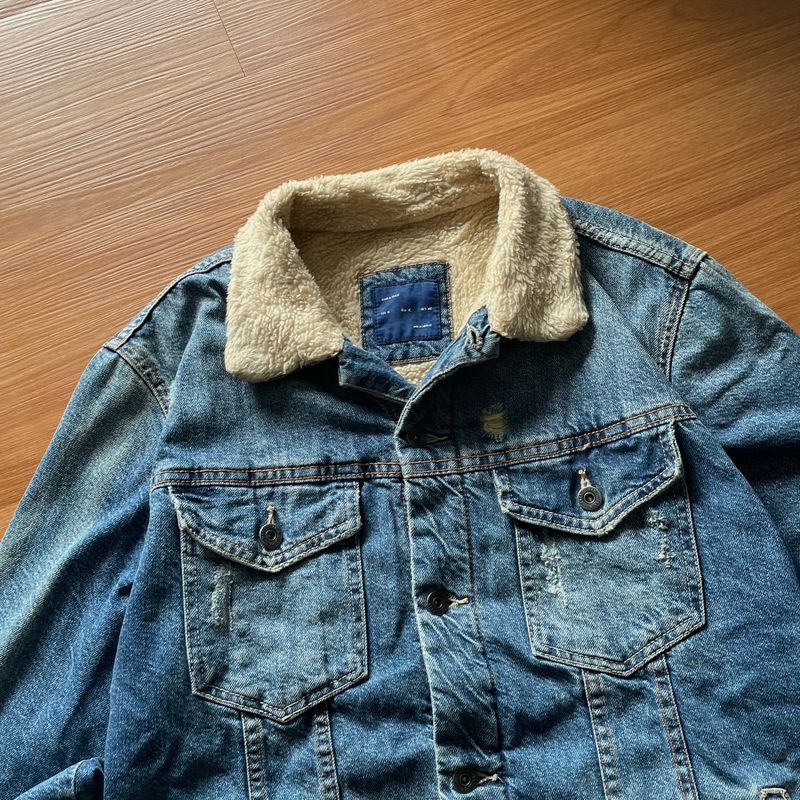 Jacket jeans zara sherpa, foto 2