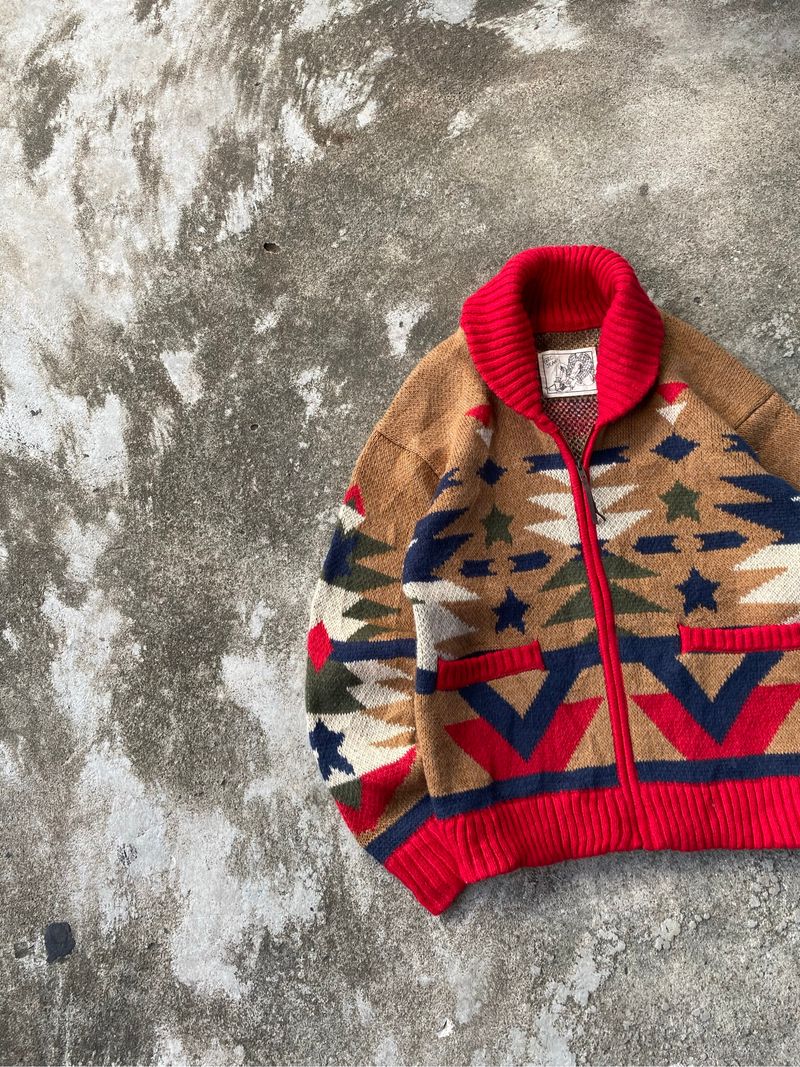 VTG PATTERN COLLAR SWEATER, foto 3