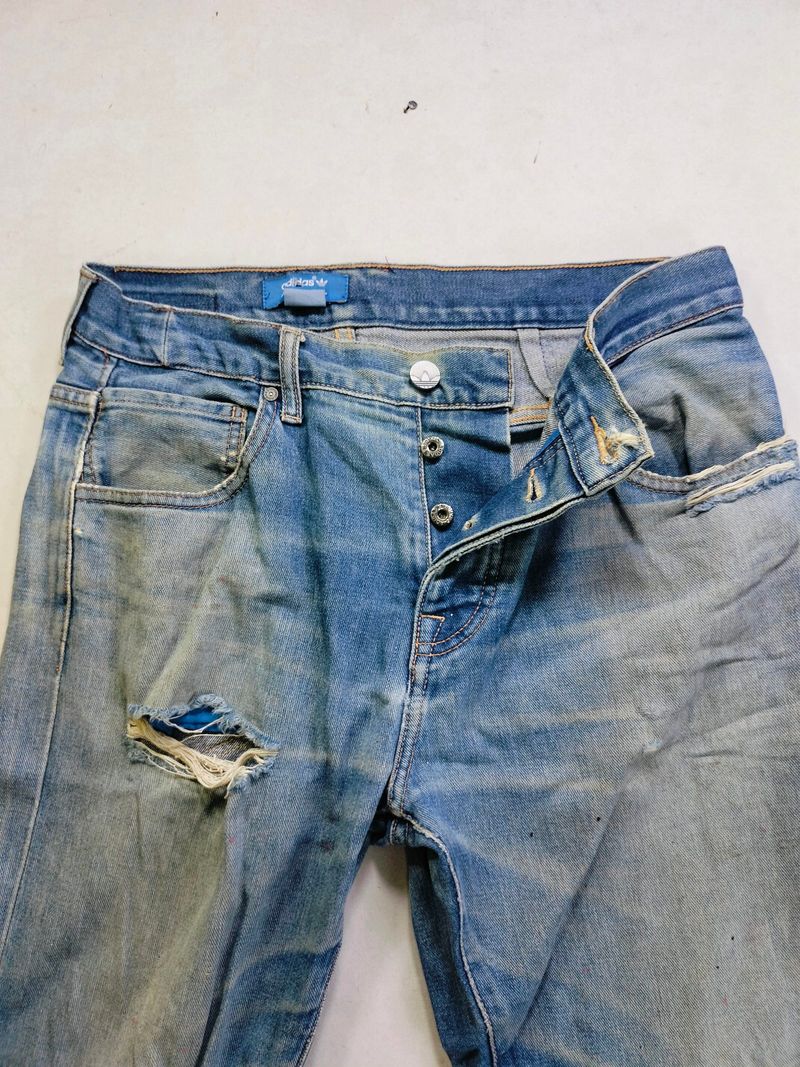 Adidas jeans ripped tempur, foto 3