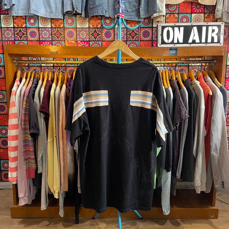 FACETASM ribbed oversized T-shirt ABH-TEE-U07 black, foto 2