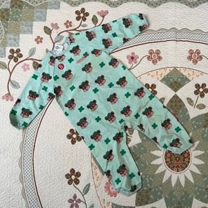 Jumsuit raincoat anak bebedepino beruang toska lucuuu