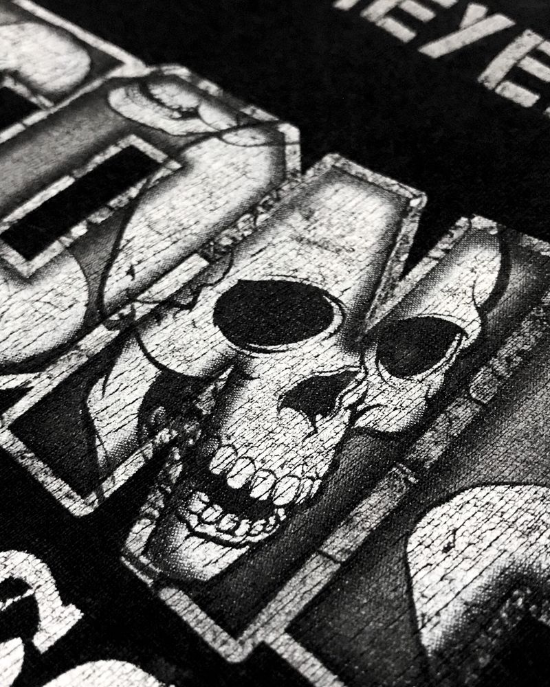Vintage Harley Davidson Skull Grunge Tee, foto 6