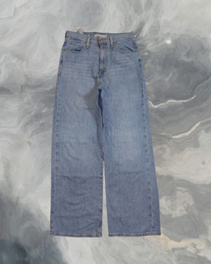 Celana Baggy High Waisted Straight Jeans Gombrong LEVIS