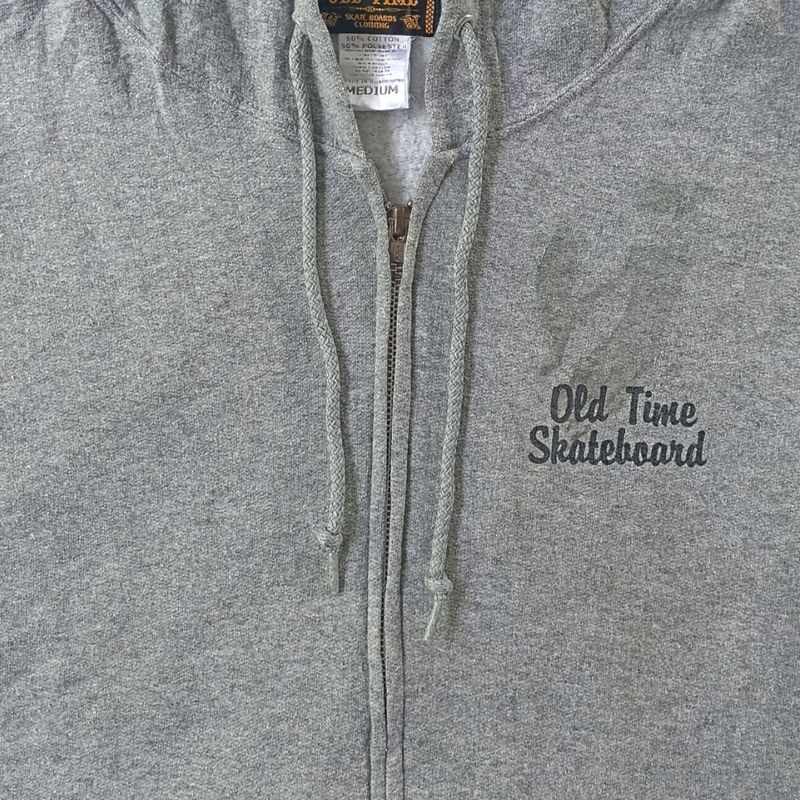 Sweater Zip Hoodie Old Time Skateboard, foto 3