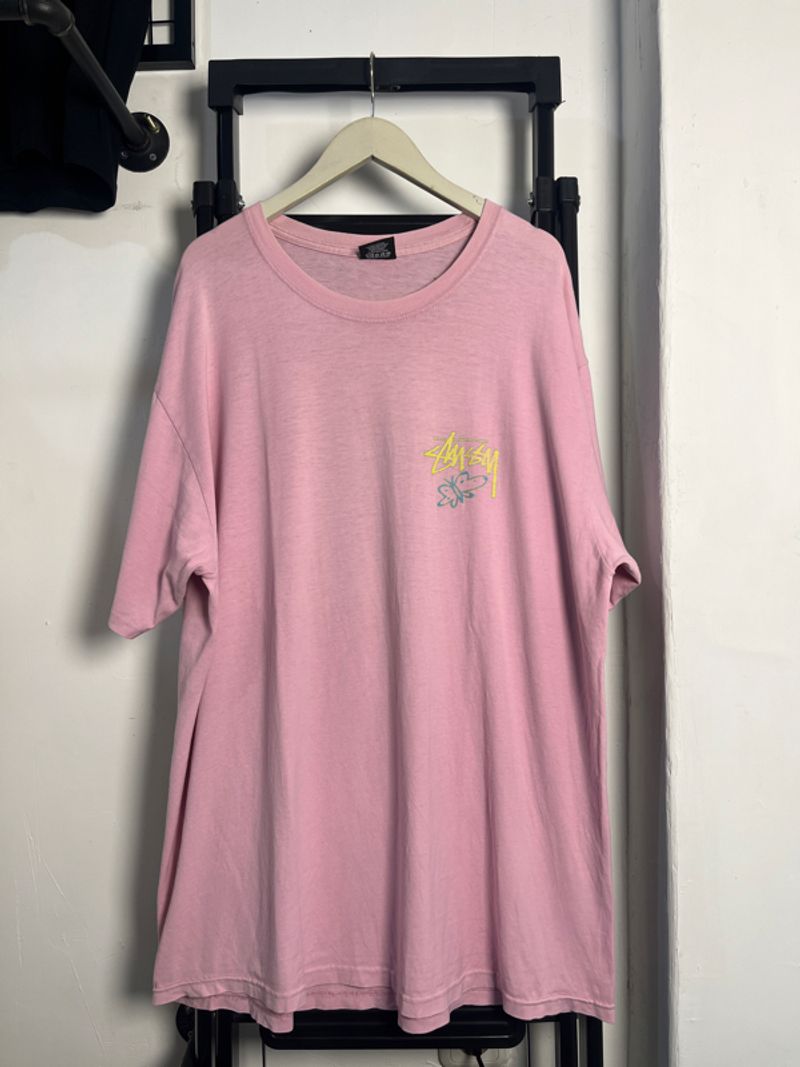 Tee Stussy pink Super Bloom, foto 3