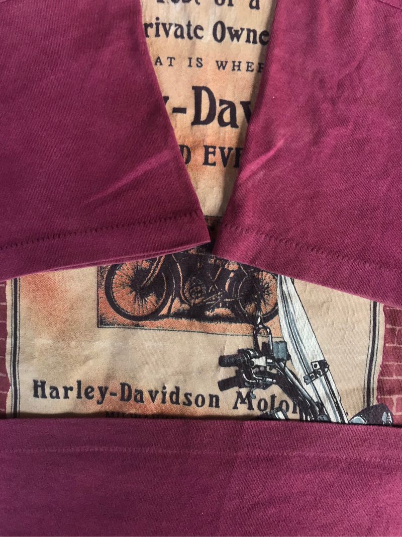 Tshirt Harley Davidson Vintage 1995 Brick Wall, foto 5