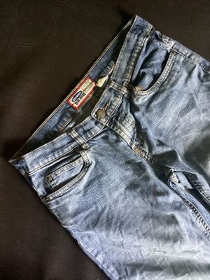 old n4vy long pants jeans blue denim vintage