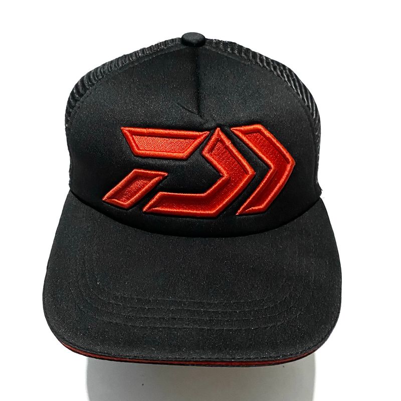Daiwa Logo Trucker Cap Hitam OSFA No Tag, foto 2