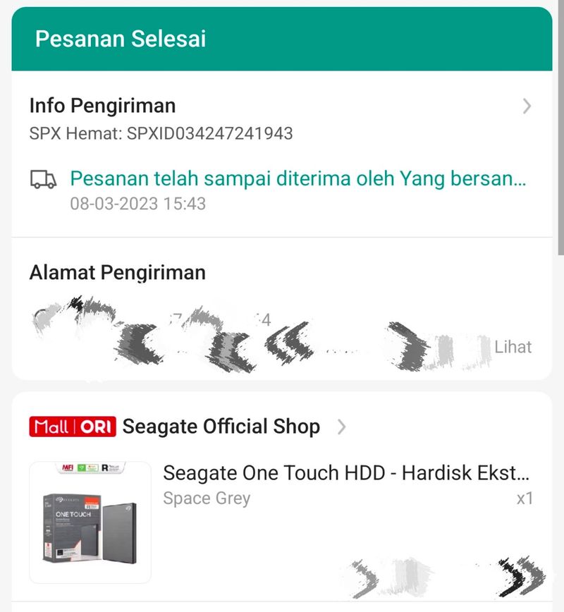 Seagate One Touch HDD 1TB Hardisk External Space Gray, foto 3