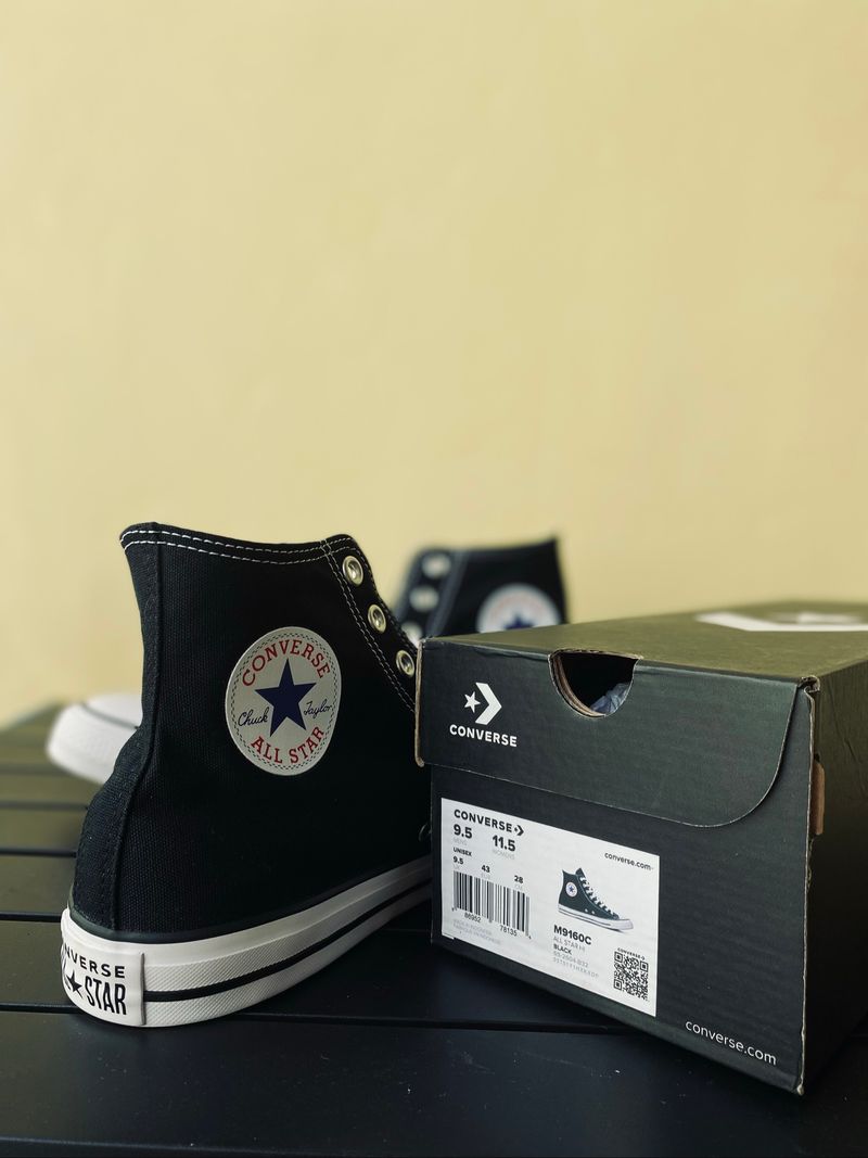 CONVERSE CTAS BARU BLACK WHITE & OPTICAL WHITE, foto 4