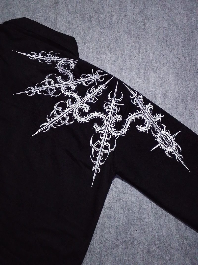 HALFZIP JACKET HANDMADE PAINTED CYBERSIGILISM, foto 10