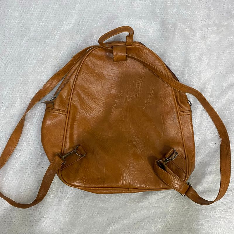 mini ransel brown vintage bag, foto 2