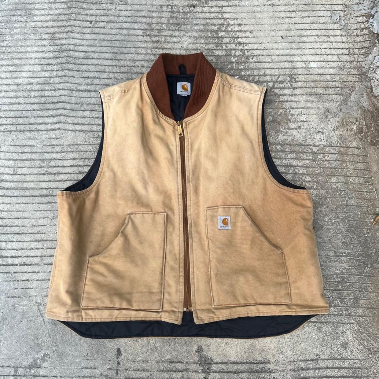 Carhartt Vintage Casual Vest Pria brown khaki