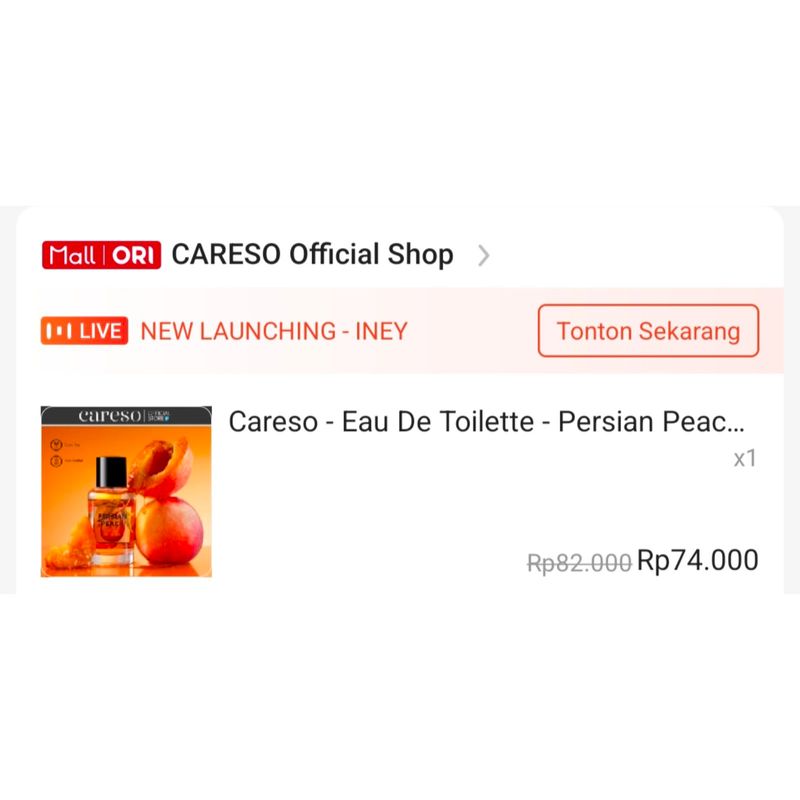 Parfum careso Persian peach  original preloved, foto 4