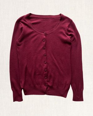 Cardigan - beet red/merah bit . batch 4