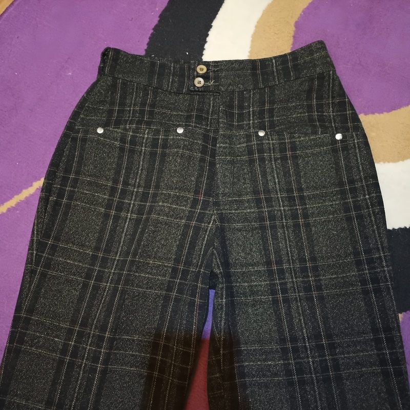 Profesional Plaid High Rise Pull-On Pants Size M, foto 2