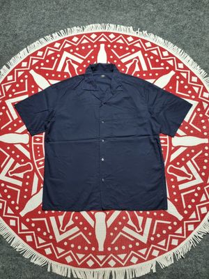 Uniqlo open collar kemeja lengan pendek