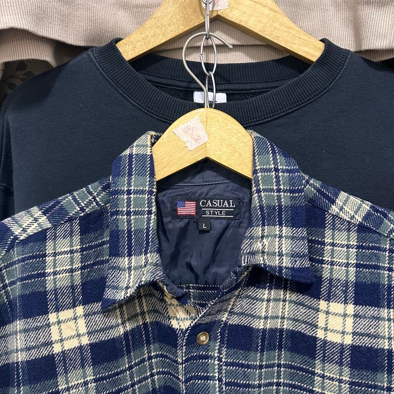 Flannel Outer Casual Style, foto 3
