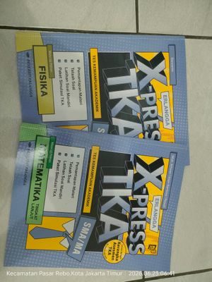 Bundle 2 Buku erlangga TKA MTK dan FISIKA